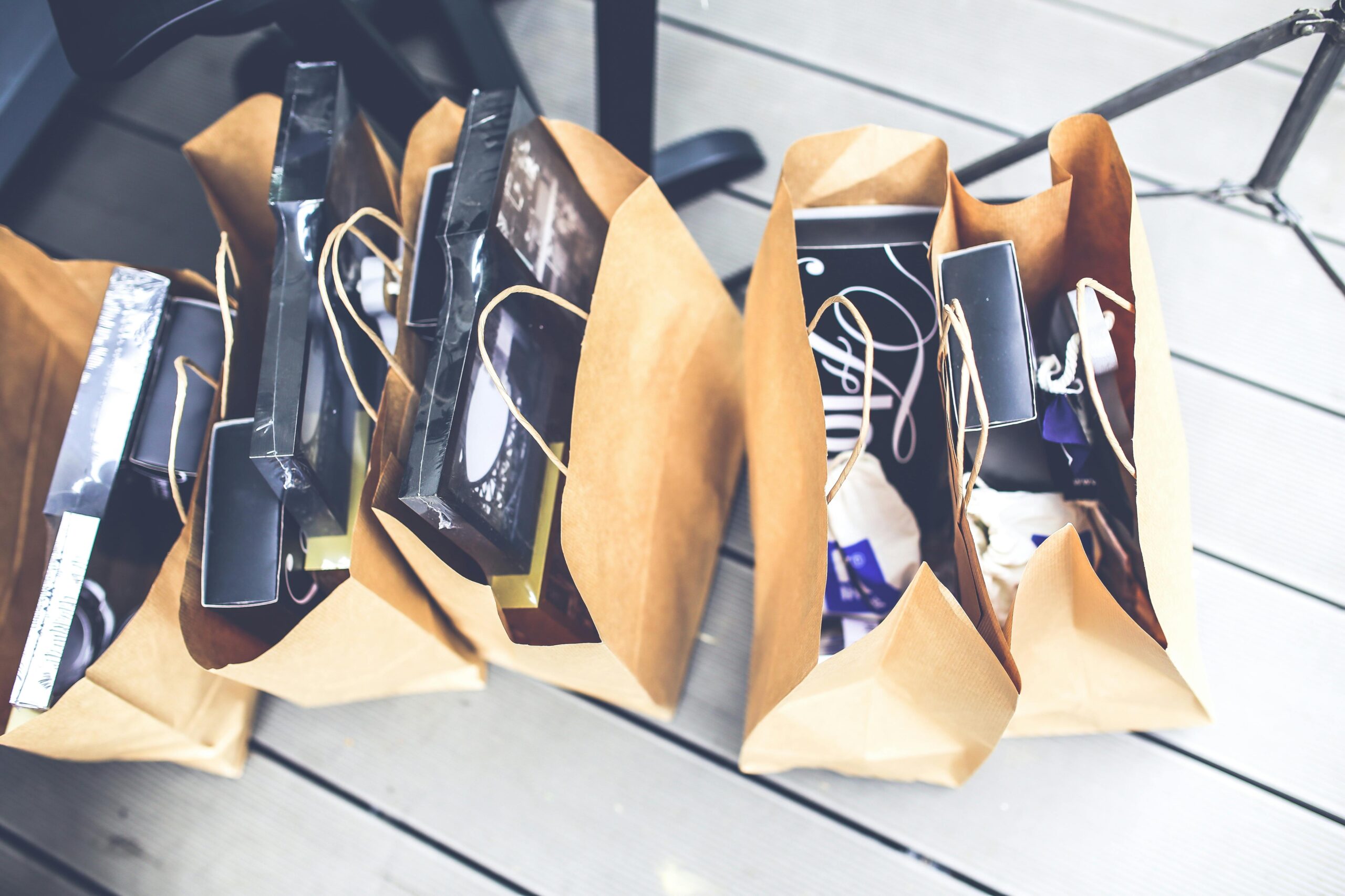 Young person shopping with student discount at a retail store