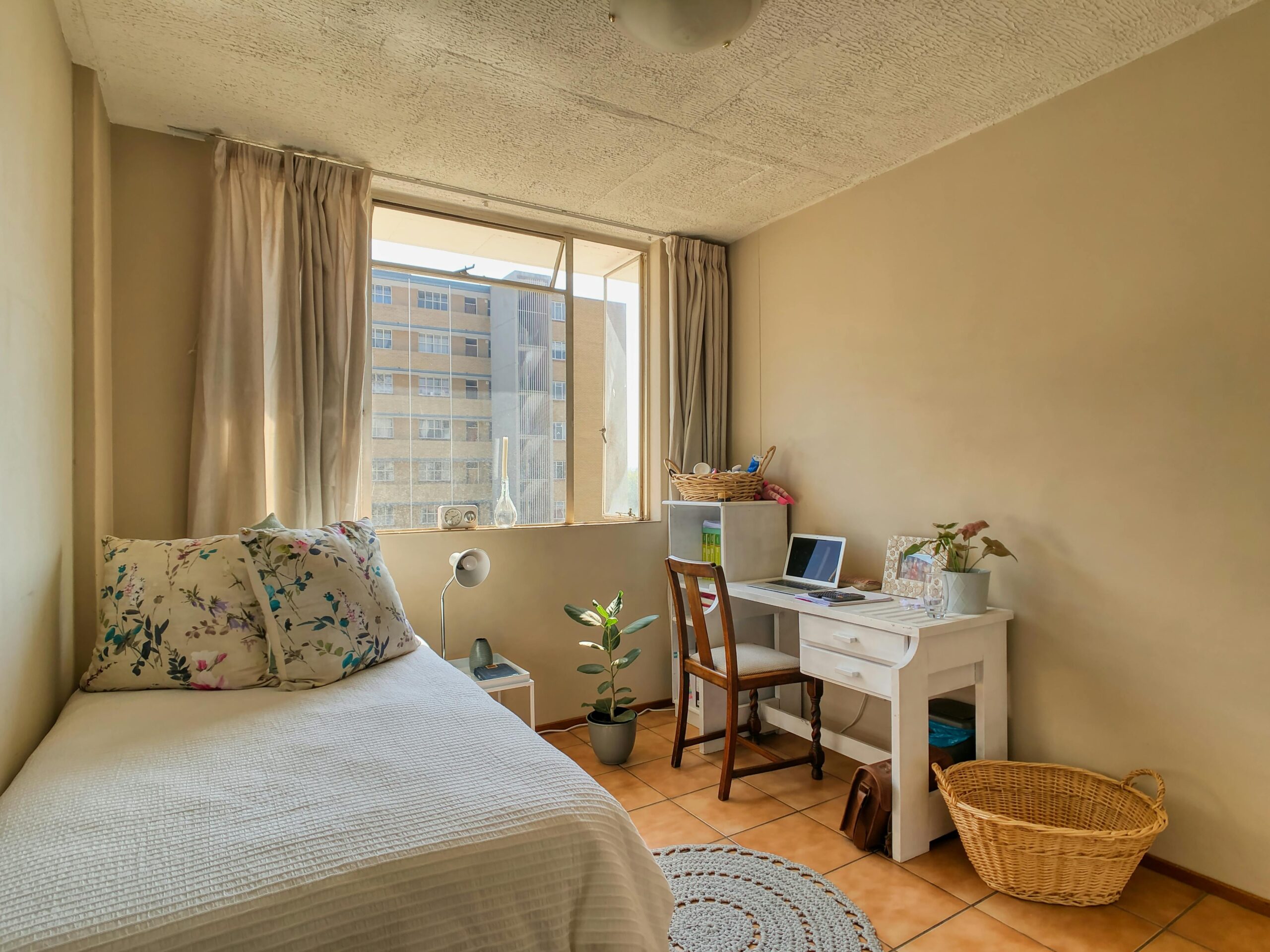 Cosy student room in university accommodation