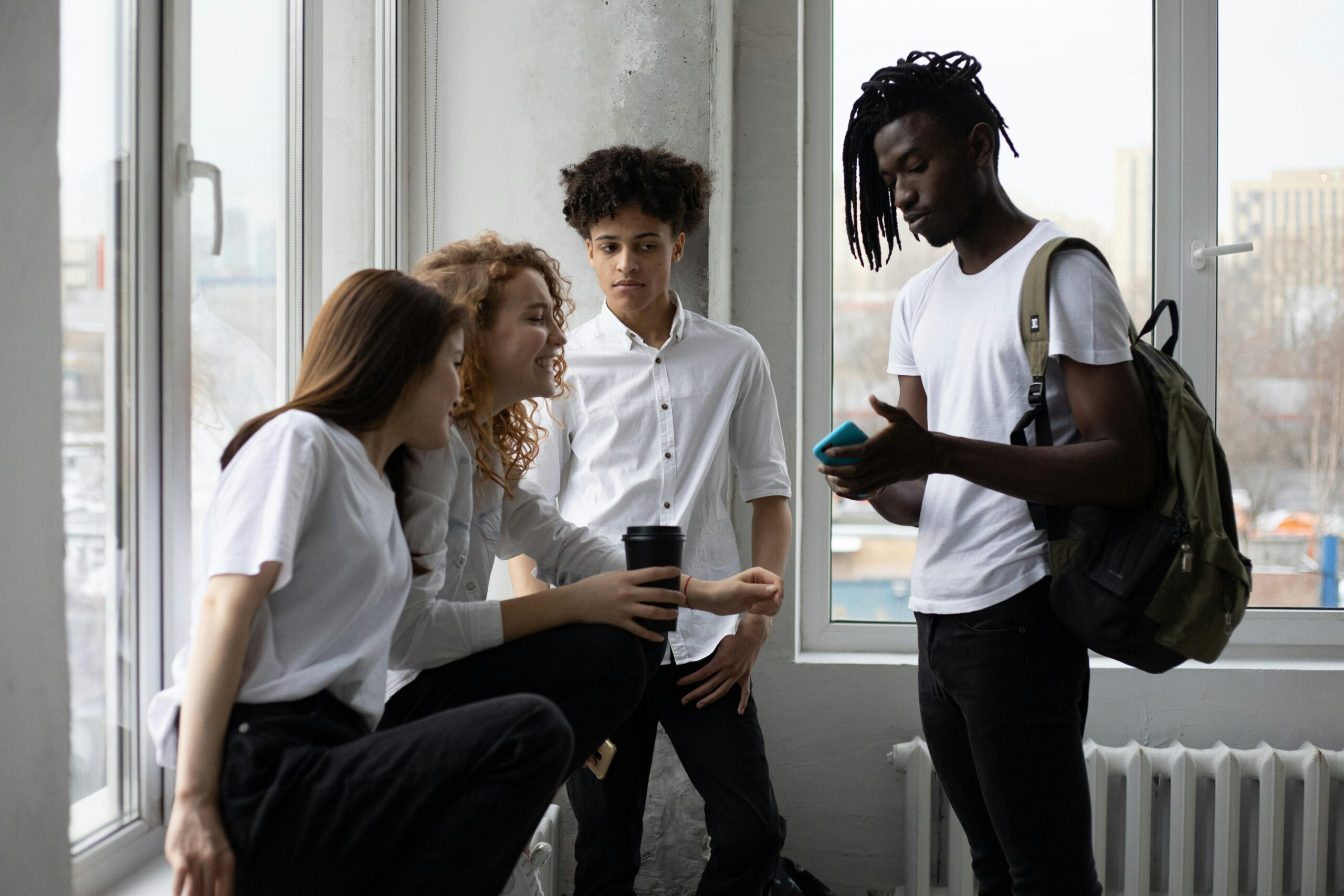 Students attending an academic skills workshop in a modern university library