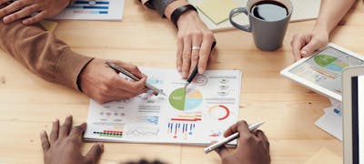 Young professionals in a meeting room