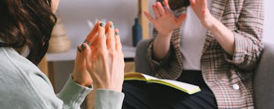 Person making a phone call