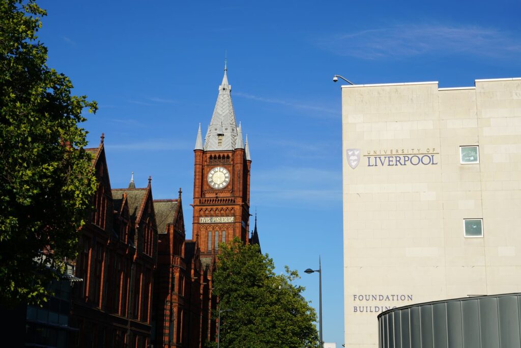 The University of Liverpool, one of many universities with Clearing places